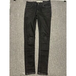 Barbell apparel jeans mens slim skinny black stretch fit 31X34 (tag 30)
